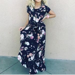 Joyfolie Girls two piece floral dress set size 7